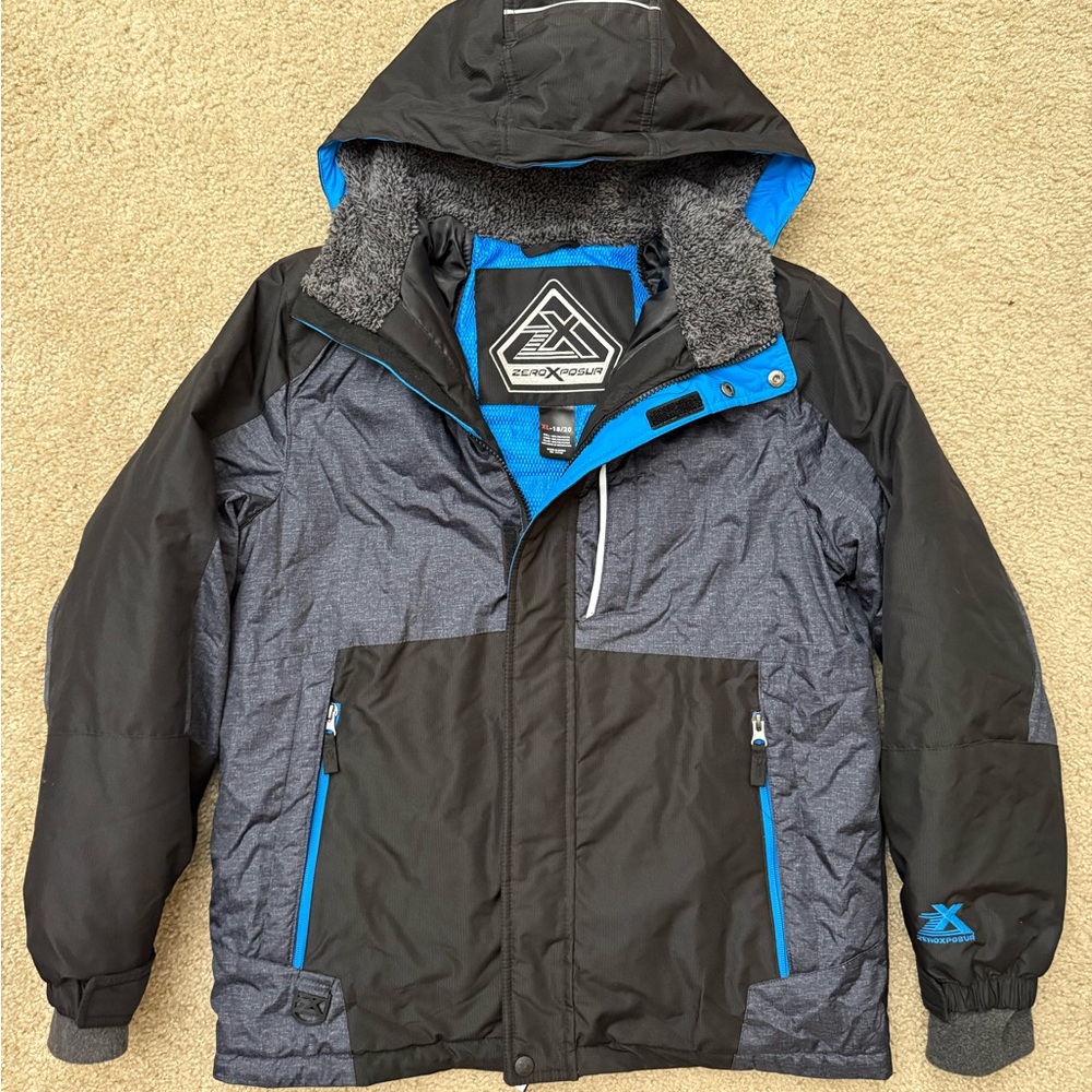 ZeroXposur Black and Blue Jacket